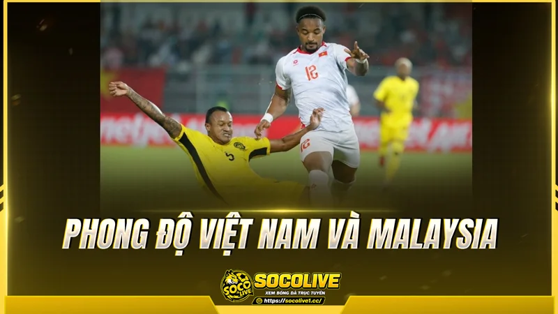 Phong độ Việt Nam và Malaysia được Socolive TV tổng hợp