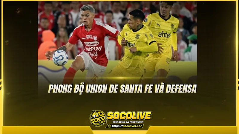 Phong độ Union de Santa Fe và Defensa được Socolive TV tổng hợp